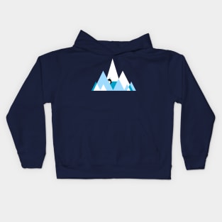 Funny penguin and triangles Kids Hoodie